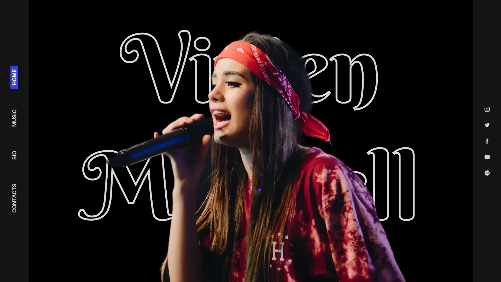 project Vivien Mitchell - musician portfolio